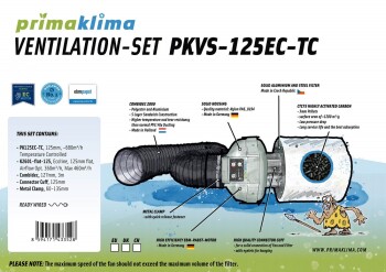 Extraction Kit Prima Klima PKVS-125EC-TC 680m³/h