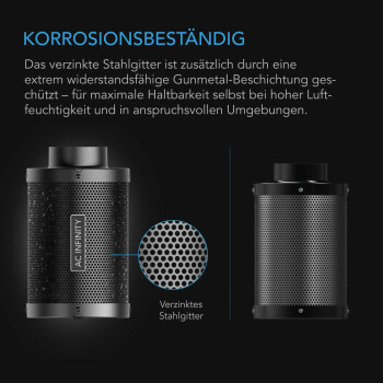 AC Infinity aktivt kulfilter 357 m³/t - 1308 m³/t