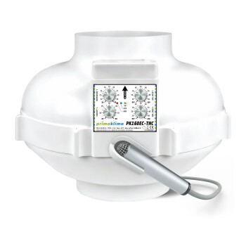 PrimaKlima EC-THC Rørventilator Temp & Hygro Control 580 m³/t – 1450 m³/t