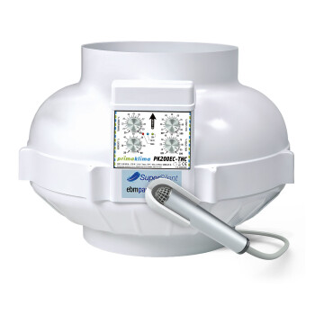 PrimaKlima EC-THC Rørventilator Temp & Hygro Control 580 m³/t – 1450 m³/t