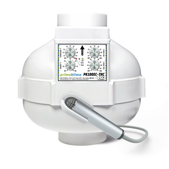 PrimaKlima EC-THC Rørventilator Temp & Hygro Control 580 m³/t ø100mm