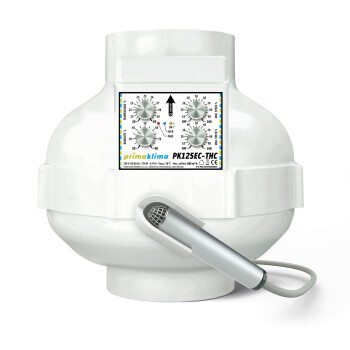 PrimaKlima EC-THC Rørventilator Temp & Hygro Control 680 m³/t ø125mm