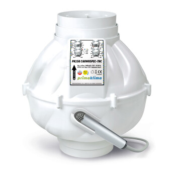 PrimaKlima Whisperblower EC-THC Rørventilator Temp...