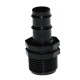 Hose connection 3/4 inch external thread on 25mm