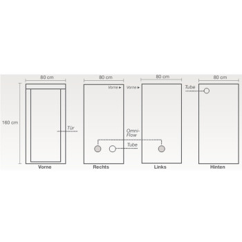 HOMEbox Ambient Q80+ / 80 x 80 x 180 cm