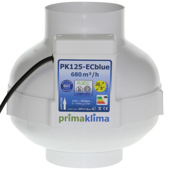 PrimaKlima Extractor Fan EC blue 680m³/h ø125mm