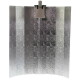 Reflector hammered finish 47cm x 40 cm E40 socket