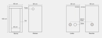 HOMEbox Ambient Q60+ Plus 60 x 60 x 160 cm