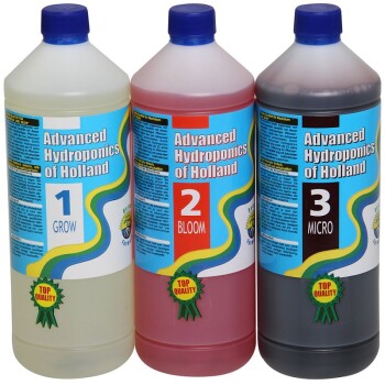 Advanced Hydroponics Kit Grow, Bloom, Micro 1L, 5L, 10L