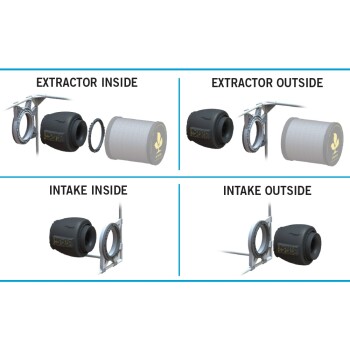 Secret Jardin DF16 Extractor Fan EC 150/250/350 m3/h speed/temperature control