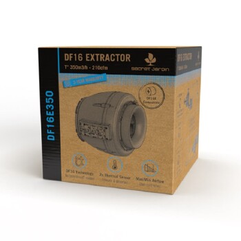 Secret Jardin DF16 Extractor Fan EC 150/250/350 m3/h speed/temperature control