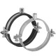 Two-part pipe clamp ø100mm - ø315mm