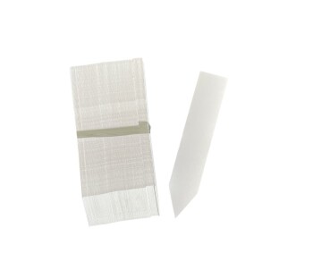 White Plug Labels 10x2 cm - 100 pc