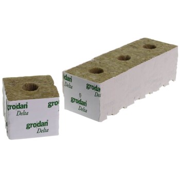 Grodan Rockwool Blocks Small Hole 7,5x7,5x6,5cm