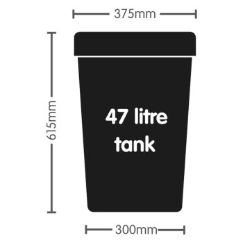 AutoPot Tank 47 litres with cover 9mm