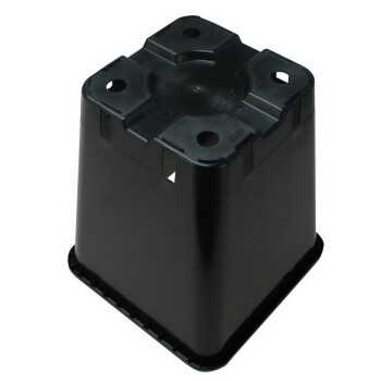 Square pot 20 x 20 x 23 cm Black - 5,7 L