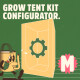 Grow Tent complete kit configurator 120x60x160-180 cm