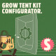 Grow Tent complete kit configurator 60x60x160-180 cm