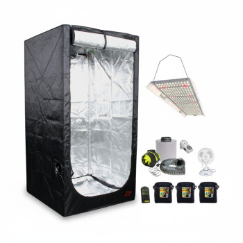 Secret Jardin 80x80x180 cm LED Grow Tent Kit LUMii Switch...