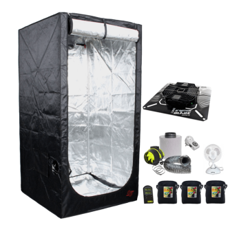 Secret Jardin 80x80x180 cm LED Grow Tent Kit LUMii Switch...